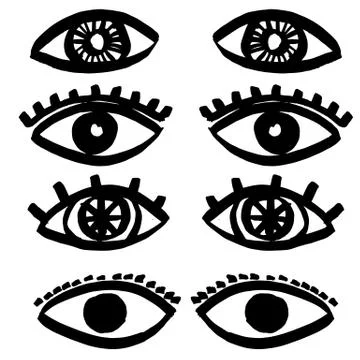 Hand-drawn ink collection Stock Illustration