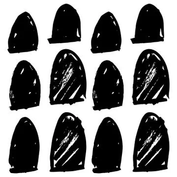 Hand-drawn ink collection Illustrazione stock