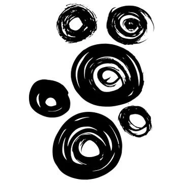 Hand-drawn ink collection Illustrazione stock