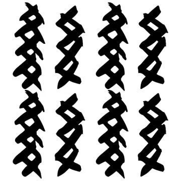 Hand-drawn ink collection Stock Illustration