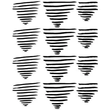 Hand-drawn ink collection Stock Illustration