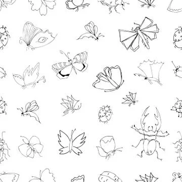 Hand drawn ink Illustrazione stock