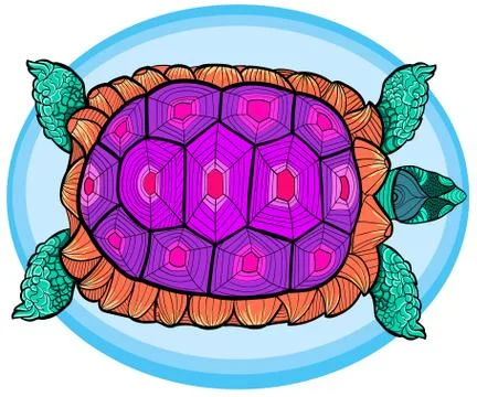 Hand drawn ink pattern. Coloring book for adult Stock Illustration