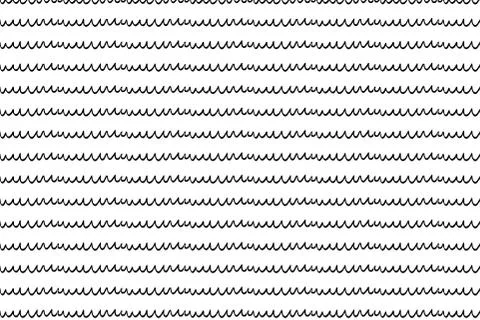 Hand drawn ink seamless pattern Stock Illustration