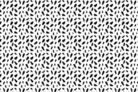 Hand drawn ink seamless pattern Stock Illustration