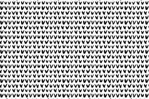 Hand drawn ink seamless pattern Stock Illustration