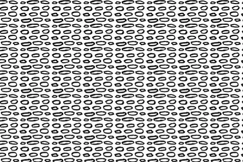 Hand drawn ink seamless pattern Stock Illustration