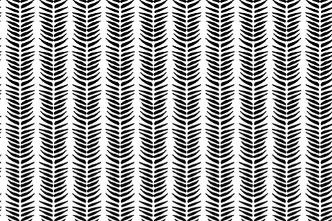 Hand drawn ink seamless pattern Stock Illustration