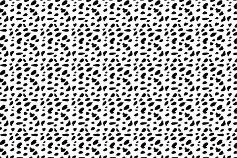 Hand drawn ink seamless pattern Stock Illustration