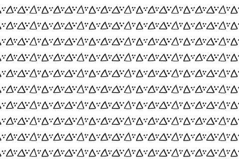 Hand drawn ink seamless pattern Stock Illustration