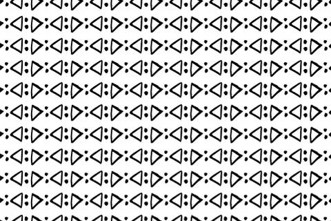 Hand drawn ink seamless pattern Stock Illustration