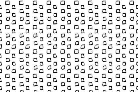 Hand drawn ink seamless pattern Stock Illustration
