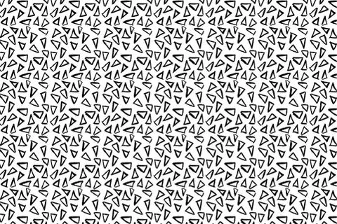 Hand drawn ink seamless pattern Stock Illustration
