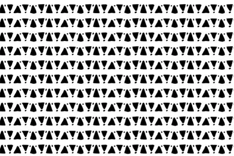 Hand drawn ink seamless pattern Stock Illustration