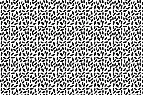 Hand drawn ink seamless pattern Stock Illustration