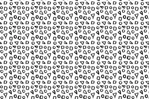 Hand drawn ink seamless pattern Stock Illustration