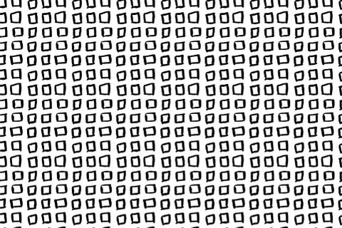 Hand drawn ink seamless pattern Stock Illustration