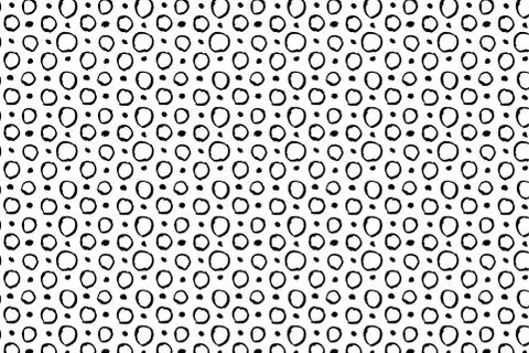 Hand drawn ink seamless pattern Illustrazione stock