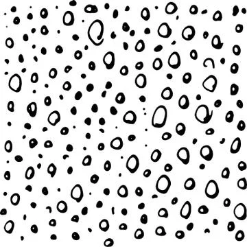 Hand drawn ink vector texture with drops Stock Illustration
