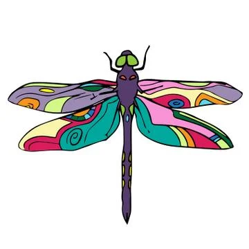 Hand drawn insect vector scribble icon illustration . Stock Illustration