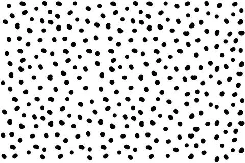Hand Drawn Irregular Black Polka Dot Seamless Pattern Background Stock Illustration