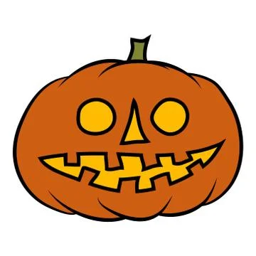 Hand drawn jack-o-lantern Stock Illustration