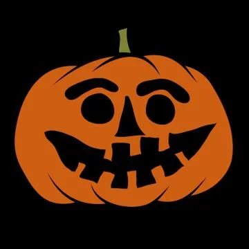 Hand drawn jack-o-lantern Stock Illustration