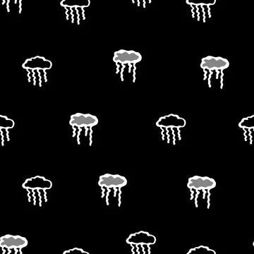 Hand Drawn Jellyfish Seamless Pattern. Sea Life Digital Paper. Stock Illustration