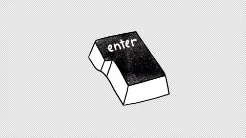 Hand-Drawn Keyboard Typefaces Stock Footage 329600765