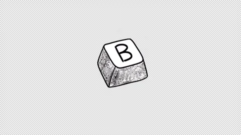 Hand-Drawn Keyboard Typefaces Stock Footage 329600804