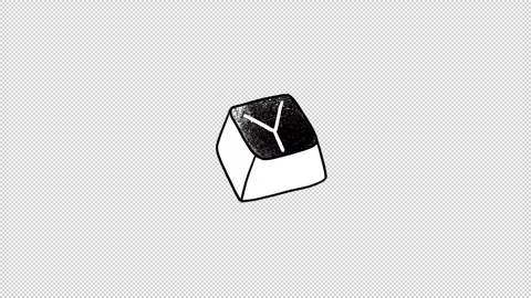 Hand-Drawn Keyboard Typefaces 스톡 동영상 329600825