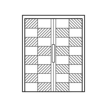 Hand drawn Kids drawing Vector illustration chess board pattern Isolated on.. Stock Illustration