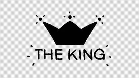 Hand drawn king crown animation with alpha channel, motion graphics. Stock-Footage 140838557