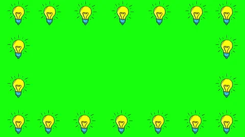 Hand drawn lamp frame Video stock 246431033