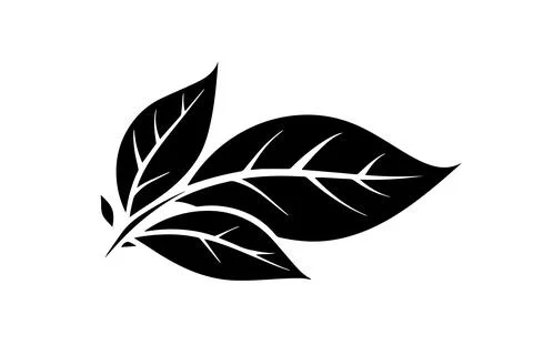 Hand-Drawn Leaf Vector Illustration: Various Tree Leaves Icon Logotype Design. Stock Illustration