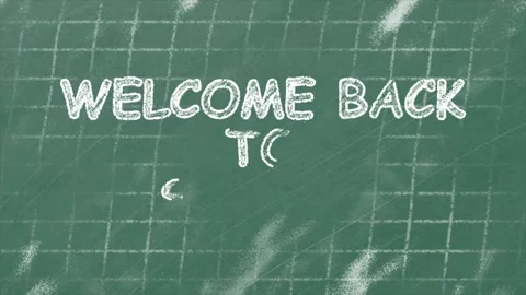 Hand Drawn learning symbol chalk texture on school Chalkboard Stock Footage 303545459