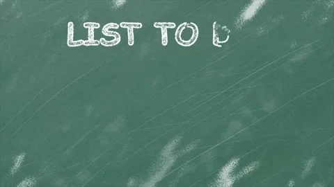 Hand Drawn learning symbol chalk texture on school Chalkboard Stock Footage 303546583