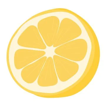 Hand Drawn Lemon Slice Stock Illustration