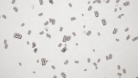 Hand Drawn Letter D Seamless Background 1080p, 60fps Stock Footage 111336231