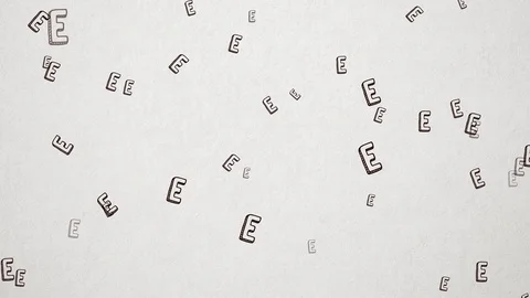 Hand Drawn Letter E Seamless Background 1080p, 60fps Stock Footage 111336291