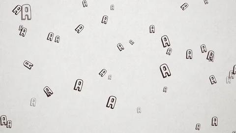 Hand Drawn Letter A Seamless Background 1080p, 60fps Stock Footage 111334534