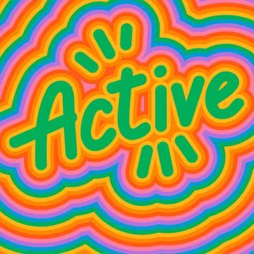 Hand Drawn Lettering - Active Stock Illustration