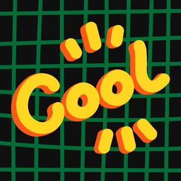 Hand Drawn Lettering - Cool Stock Illustration