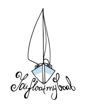 Hand drawn lettering Stock Illustration