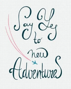 Hand drawn lettering Illustrazione stock