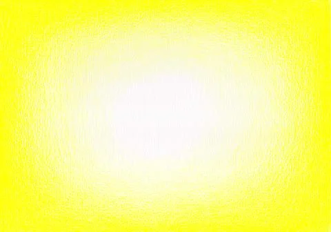Hand Drawn Light Yellow Painted Gradient Frame on White Paper Texture Background Stock Illustration