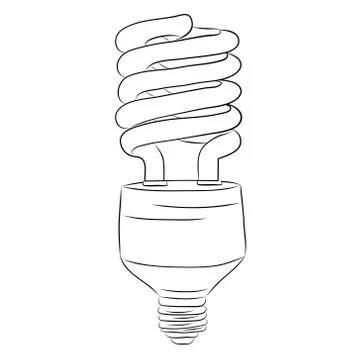 Hand-drawn lightbulb Stock Illustration