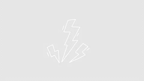 Hand drawn lightning strike doodle Stockbeeldmateriaal 333699443