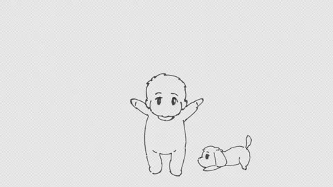 Hand drawn line art 2D animation. Stock Footage 346283389