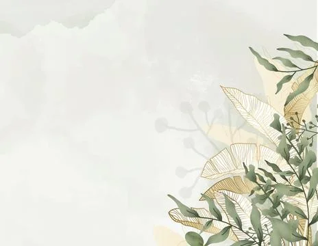 Hand drawn linear engraved floral background Illustration